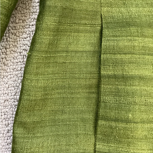 Green Silk Size XS -S Custom Made Green Coat - Picture 3 of 5